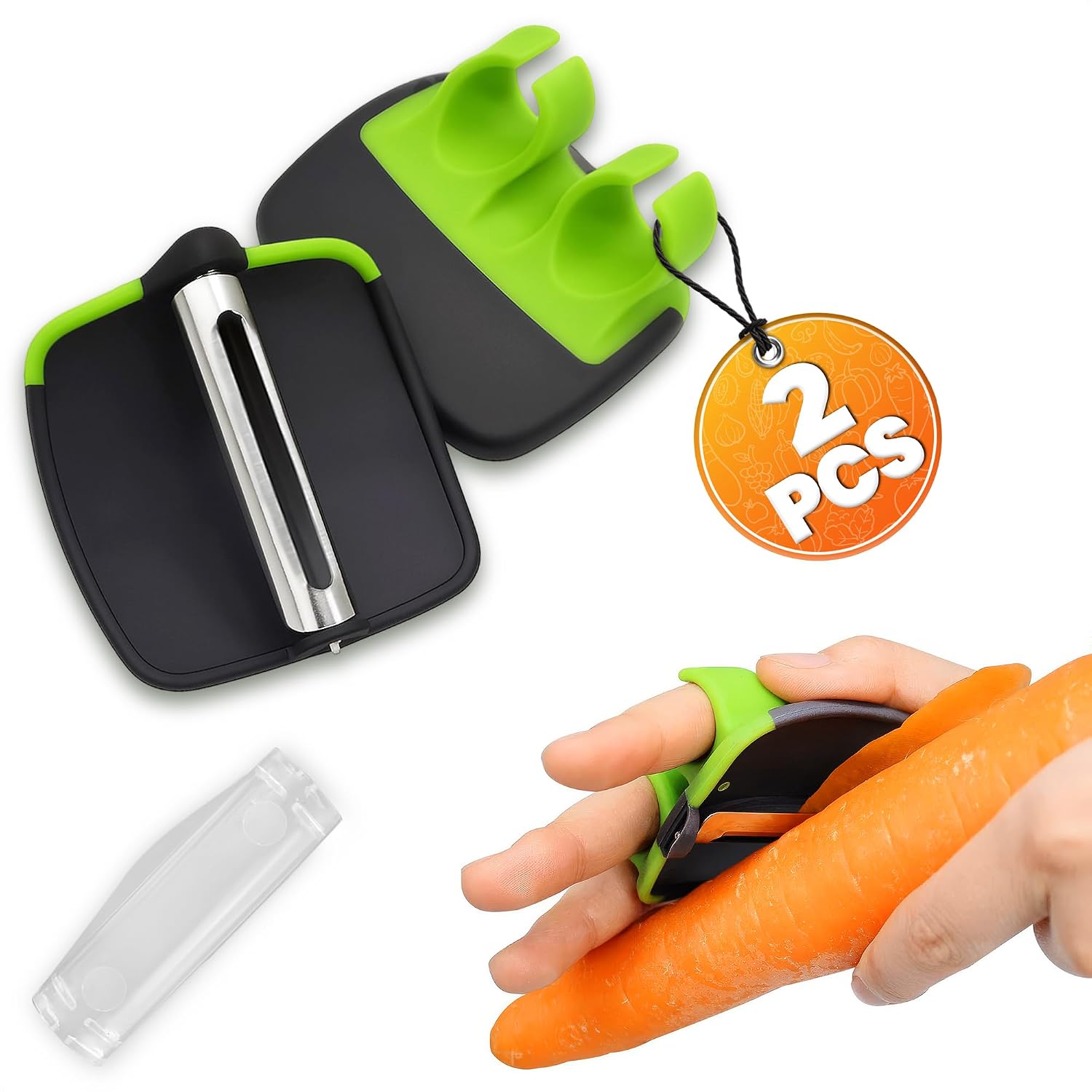 🥕Palm Vegetable Peeler – Finger Grip Kitchen Tool for Faster & Easier ...